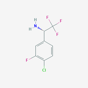 (1S)-1-(4-Chloro-3-fluorophenyl)-2,2,2-trifluoroethylamine