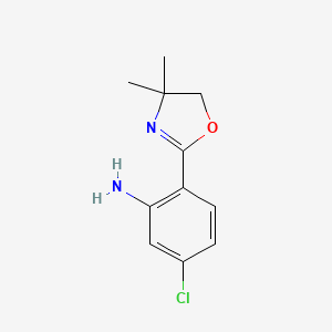 5-Chloro-2-(4,4-dimethyl-4,5-dihydrooxazol-2-yl)aniline