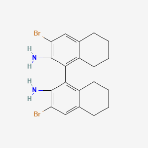 (1R)-3,3'-Dibromo-5,5',6,6',7,7',8,8'-octahydro[1,1'-binaphthalene]-2,2'-diamine