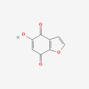 molecular formula C8H4O4 B15203710 5-Hydroxybenzofuran-4,7-dione 