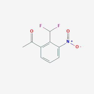 1-(2-(Difluoromethyl)-3-nitrophenyl)ethan-1-one