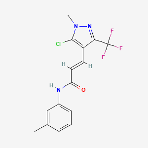 3-[5-chloro-1-methyl-3-(trifluoromethyl)-1H-pyrazol-4-yl]-N-(3-methylphenyl)acrylamide