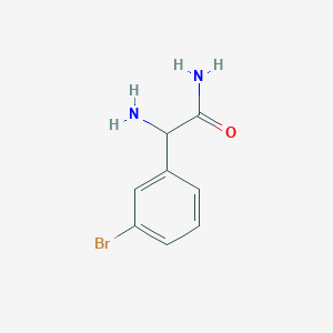 molecular formula C8H9BrN2O B1520377 2-Amino-2-(3-bromophenyl)acetamide CAS No. 1105679-26-2