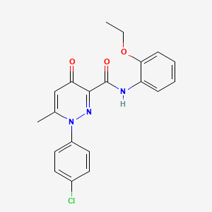 1-(4-chlorophenyl)-N-(2-ethoxyphenyl)-6-methyl-4-oxo-1,4-dihydropyridazine-3-carboxamide