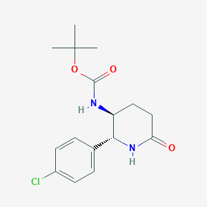 tert-butyl ((2R,3S)-2-(4-chlorophenyl)-6-oxopiperidin-3-yl)carbamate