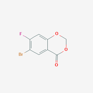 molecular formula C8H4BrFO3 B15203830 6-Bromo-7-fluoro-4H-benzo[d][1,3]dioxin-4-one 