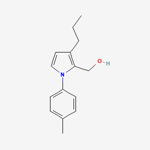 molecular formula C15H19NO B15203838 (3-propyl-1-(p-tolyl)-1H-pyrrol-2-yl)methanol 