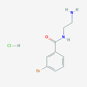 molecular formula C9H12BrClN2O B1520384 N-(2-aminoethyl)-3-bromobenzamide hydrochloride CAS No. 152535-09-6
