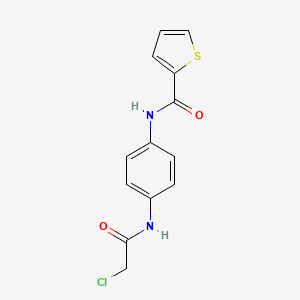 molecular formula C13H11ClN2O2S B1520386 N-[4-(2-chloroacetamido)phenyl]thiophene-2-carboxamide CAS No. 895801-52-2