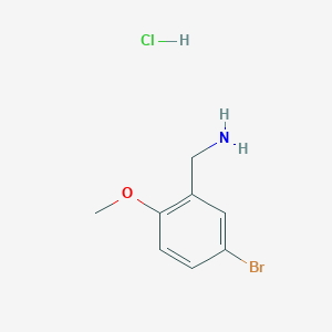molecular formula C8H11BrClNO B1520389 (5-溴-2-甲氧基苯基)甲胺盐酸盐 CAS No. 1221725-08-1