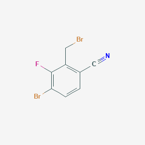 4-Bromo-2-(bromomethyl)-3-fluorobenzonitrile