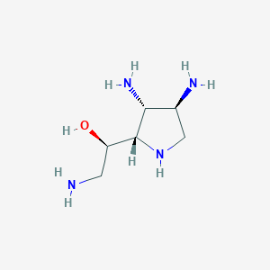 (R)-2-Amino-1-((2S,3R,4S)-3,4-diaminopyrrolidin-2-yl)ethanol