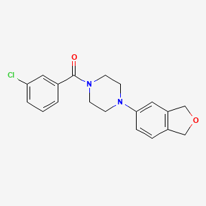 molecular formula C19H19ClN2O2 B15203926 (3-Chlorophenyl)(4-(1,3-dihydroisobenzofuran-5-yl)piperazin-1-yl)methanone 