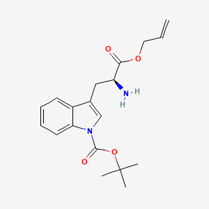 tert-butyl (S)-3-(3-(allyloxy)-2-amino-3-oxopropyl)-1H-indole-1-carboxylate