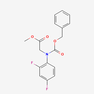 Methyl N-((benzyloxy)carbonyl)-N-(2,4-difluorophenyl)glycinate