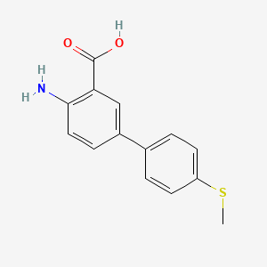 4-Amino-4'-(methylsulfanyl)[1,1'-biphenyl]-3-carboxylic acid