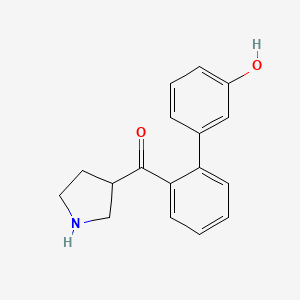 (3'-Hydroxy-[1,1'-biphenyl]-2-yl)(pyrrolidin-3-yl)methanone