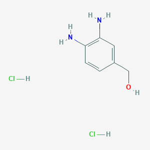 molecular formula C7H12Cl2N2O B15204045 3,4-Diaminobenzyl alcohol dihydrochloride 