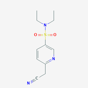 molecular formula C11H15N3O2S B1520405 6-(cyanomethyl)-N,N-diethylpyridine-3-sulfonamide CAS No. 1235439-43-6