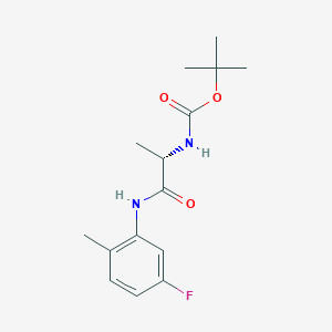 [(S)-1-(5-Fluoro-2-methyl-phenylcarbamoyl)-ethyl]-carbamic acid tert-butyl ester