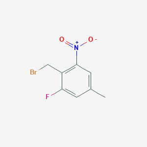 molecular formula C8H7BrFNO2 B15204091 2-Fluoro-4-methyl-6-nitrobenzyl bromide 