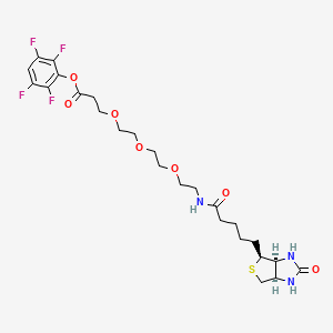 molecular formula C25H33F4N3O7S B15204124 Biotin-PEG3-TFP ester 