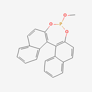 molecular formula C21H15O3P B15204132 13-methoxy-12,14-dioxa-13-phosphapentacyclo[13.8.0.02,11.03,8.018,23]tricosa-1(15),2(11),3,5,7,9,16,18,20,22-decaene 