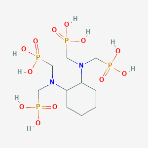 molecular formula C10H26N2O12P4 B15204156 ((Cyclohexane-1,2-diylbis(azanetriyl))tetrakis(methylene))tetraphosphonic acid CAS No. 28698-30-8