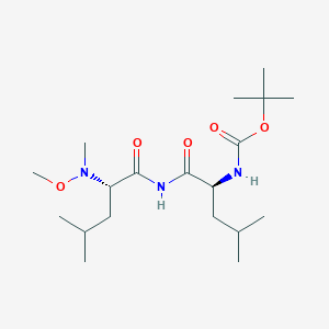 tert-butyl N-[(2S)-1-[[(2S)-2-[methoxy(methyl)amino]-4-methylpentanoyl]amino]-4-methyl-1-oxopentan-2-yl]carbamate