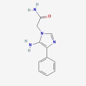 molecular formula C11H12N4O B1520418 2-(5-氨基-4-苯基-1H-咪唑-1-基)乙酰胺 CAS No. 1235438-82-0