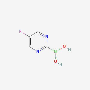 molecular formula C4H4BFN2O2 B15204210 (5-Fluoropyrimidin-2-yl)boronic acid 