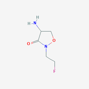 4-Amino-2-(2-fluoroethyl)isoxazolidin-3-one