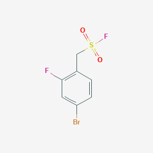 molecular formula C7H5BrF2O2S B1520426 (4-溴-2-氟苯基)甲磺酰氟 CAS No. 1240528-68-0