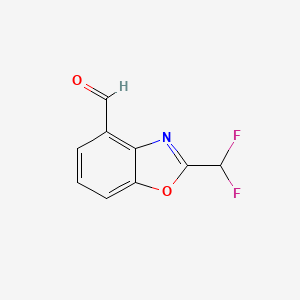 2-(Difluoromethyl)benzo[d]oxazole-4-carboxaldehyde