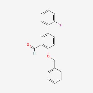 4-(Benzyloxy)-2'-fluoro[1,1'-biphenyl]-3-carbaldehyde