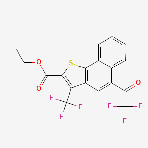 Ethyl 5-(trifluoroacetyl)-3-(trifluoromethyl)naphtho[1,2-b]thiophene-2-carboxylate