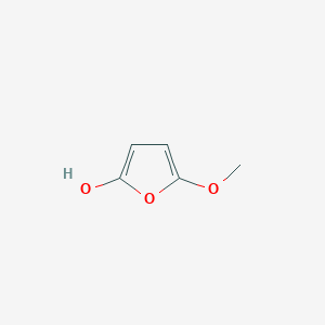 molecular formula C5H6O3 B15204388 5-Methoxyfuran-2-ol 