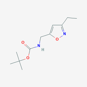 molecular formula C11H18N2O3 B15204403 tert-Butyl ((3-ethylisoxazol-5-yl)methyl)carbamate 