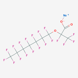 molecular formula C10F19NaO3 B15204422 Sodium 2-(perfluoroheptyloxy)tetrafluoropropionate 