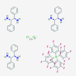 OC-6-11-delta-Tris[(1S,2S)-1,2-diphenyl-1,2-ethanediamine]cobalt(III) chloride tetrakis(2,3,4,5,6-pentafluorophenyl)borate