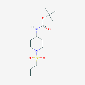 molecular formula C13H26N2O4S B1520443 叔丁基（1-(丙磺酰基)哌啶-4-基）氨基甲酸酯 CAS No. 651056-54-1