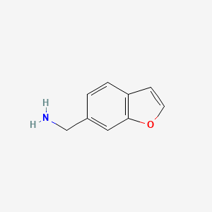 molecular formula C9H9NO B1520444 苯并呋喃-6-基甲胺 CAS No. 17450-69-0