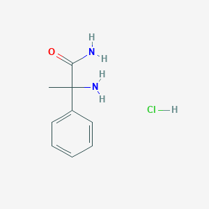 molecular formula C9H13ClN2O B1520446 2-氨基-2-苯基丙酰胺盐酸盐 CAS No. 5550-45-8