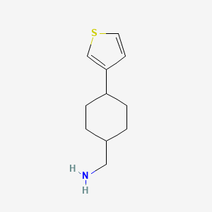 (4-(Thiophen-3-yl)cyclohexyl)methanamine