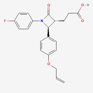 3-((2S,3R)-2-(4-(Allyloxy)phenyl)-1-(4-fluorophenyl)-4-oxoazetidin-3-yl)propanoic acid