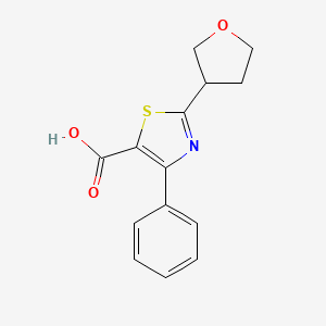 4-Phenyl-2-(tetrahydrofuran-3-yl)thiazole-5-carboxylic acid