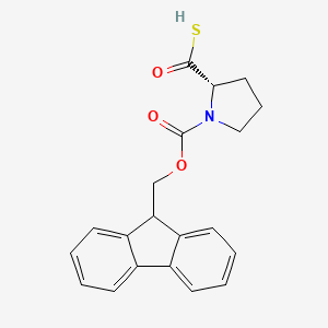 (S)-1-(((9H-Fluoren-9-yl)methoxy)carbonyl)pyrrolidine-2-carbothioic S-acid