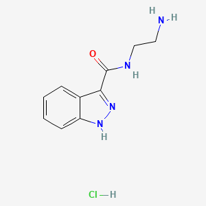 molecular formula C10H13ClN4O B1520454 N-(2-氨基乙基)-2H-吲唑-3-甲酰胺盐酸盐 CAS No. 1235440-50-2