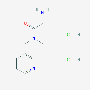 molecular formula C9H15Cl2N3O B1520457 2-氨基-N-甲基-N-(吡啶-3-基甲基)乙酰胺二盐酸盐 CAS No. 1240528-55-5