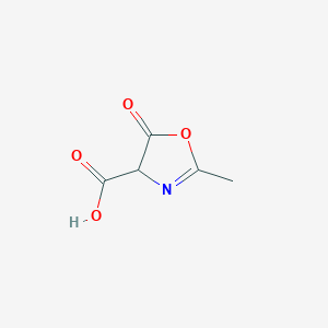 molecular formula C5H5NO4 B15204570 2-Methyl-5-oxo-4,5-dihydrooxazole-4-carboxylic acid CAS No. 906728-33-4